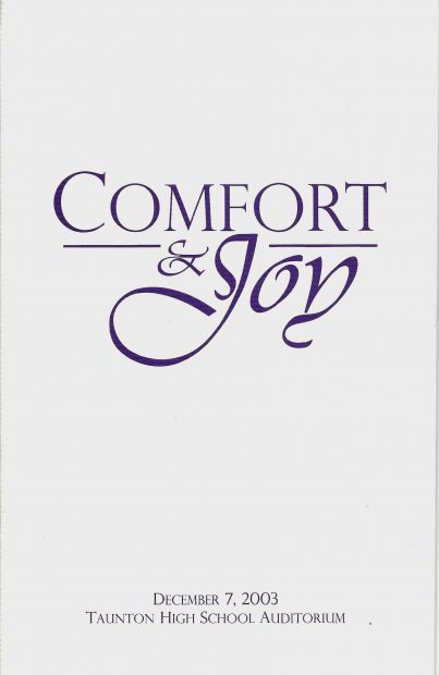 Comfort & Joy</br>Holiday 2003